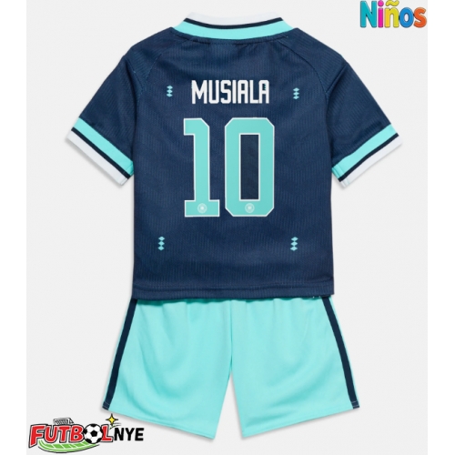 Camiseta Alemania Jamal Musiala #10 Visitante Equipación para niños Mundial 2026 manga corta (+ pantalones cortos)